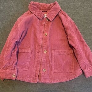 Pink Corduroy shirt jacket. Great for fall weather. Like new condition.
